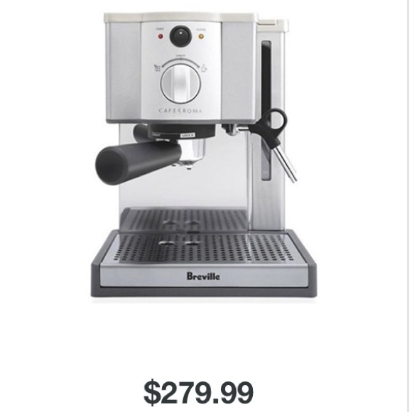 Breville Kitchen Breville Cafe Roma Stainless Espresso Maker Poshmark